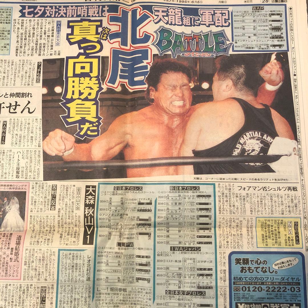 1995年6月5日 日刊スポーツ ライスシャワー悲劇の死 - メルカリ