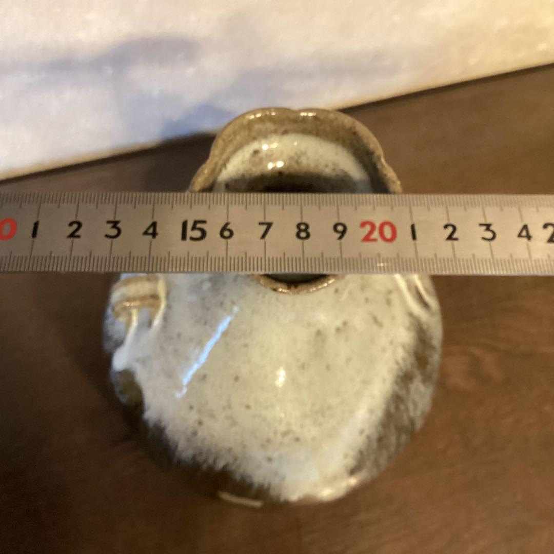 叩き朝鮮唐津耳付花生 唐津焼中里太郎右衛門作 - メルカリ