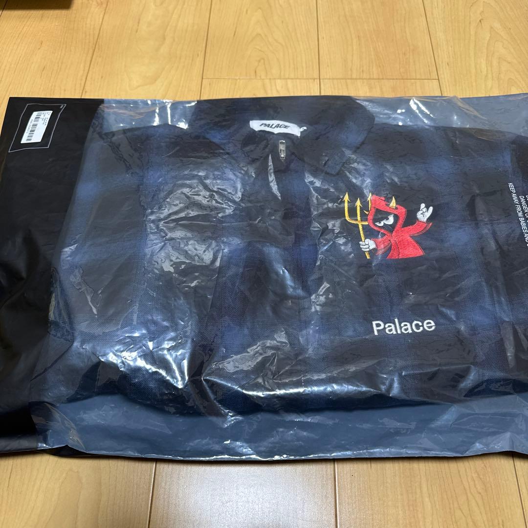 palace skateboards zip up shirt navy - メルカリ