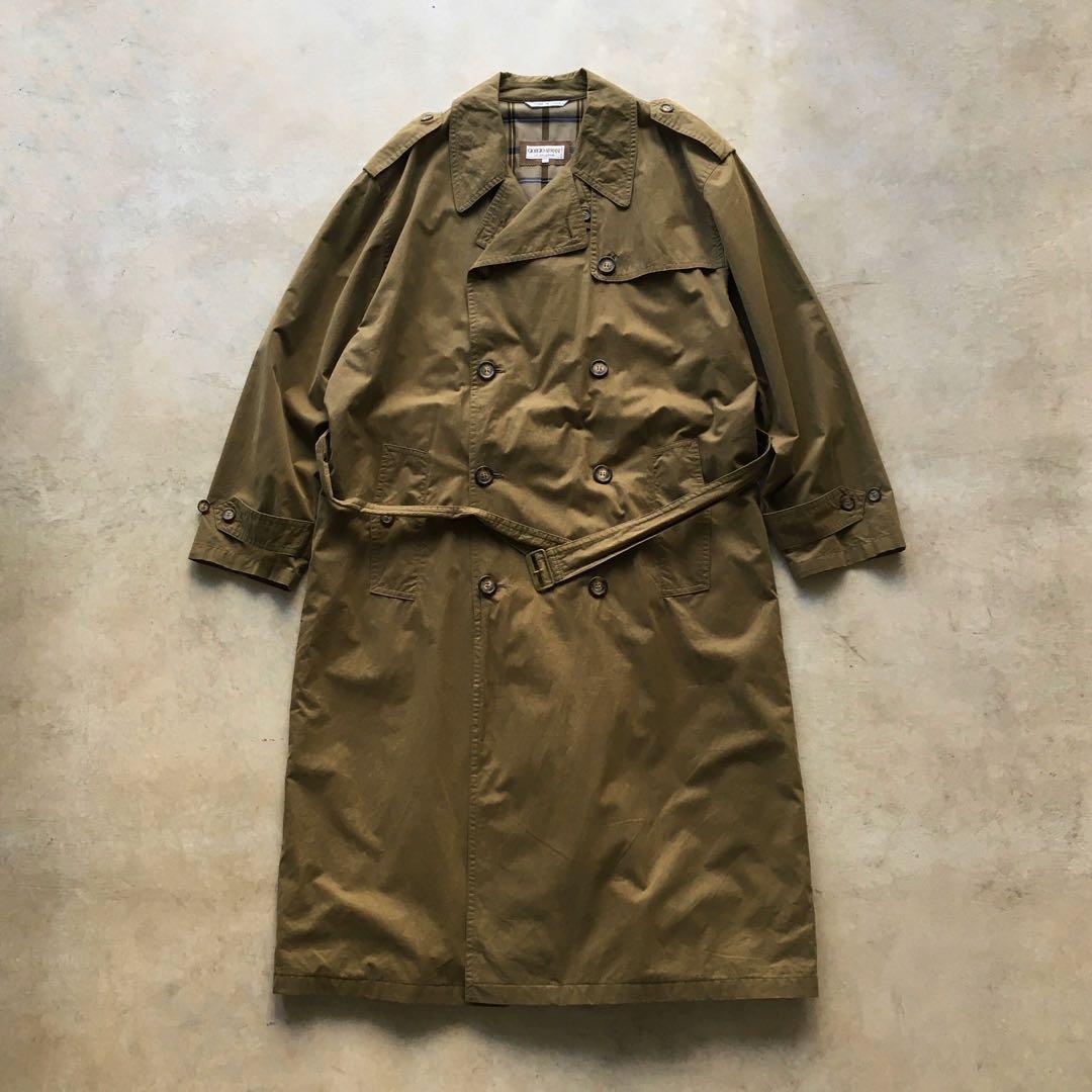 80s-90s GIORGIO ARMANI ジョルジオアルマーニトレンチコート - メルカリ