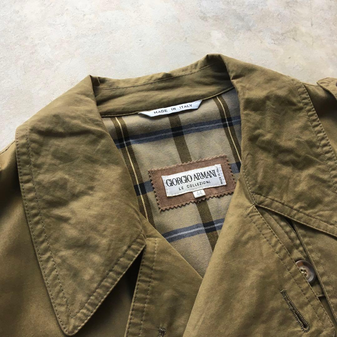 80s-90s GIORGIO ARMANI ジョルジオアルマーニトレンチコート - メルカリ