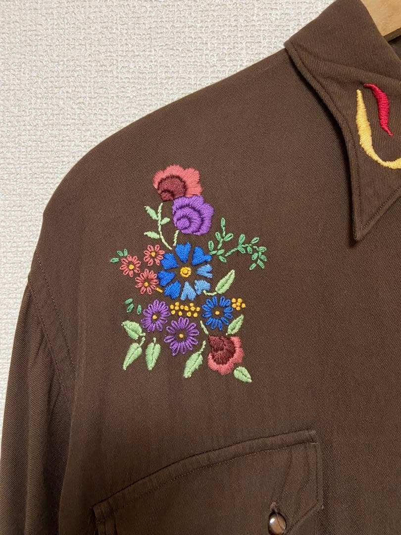 TOWNCRAFT 40s初期 レーヨン ウエスタンシャツ 状態良好 - メルカリ