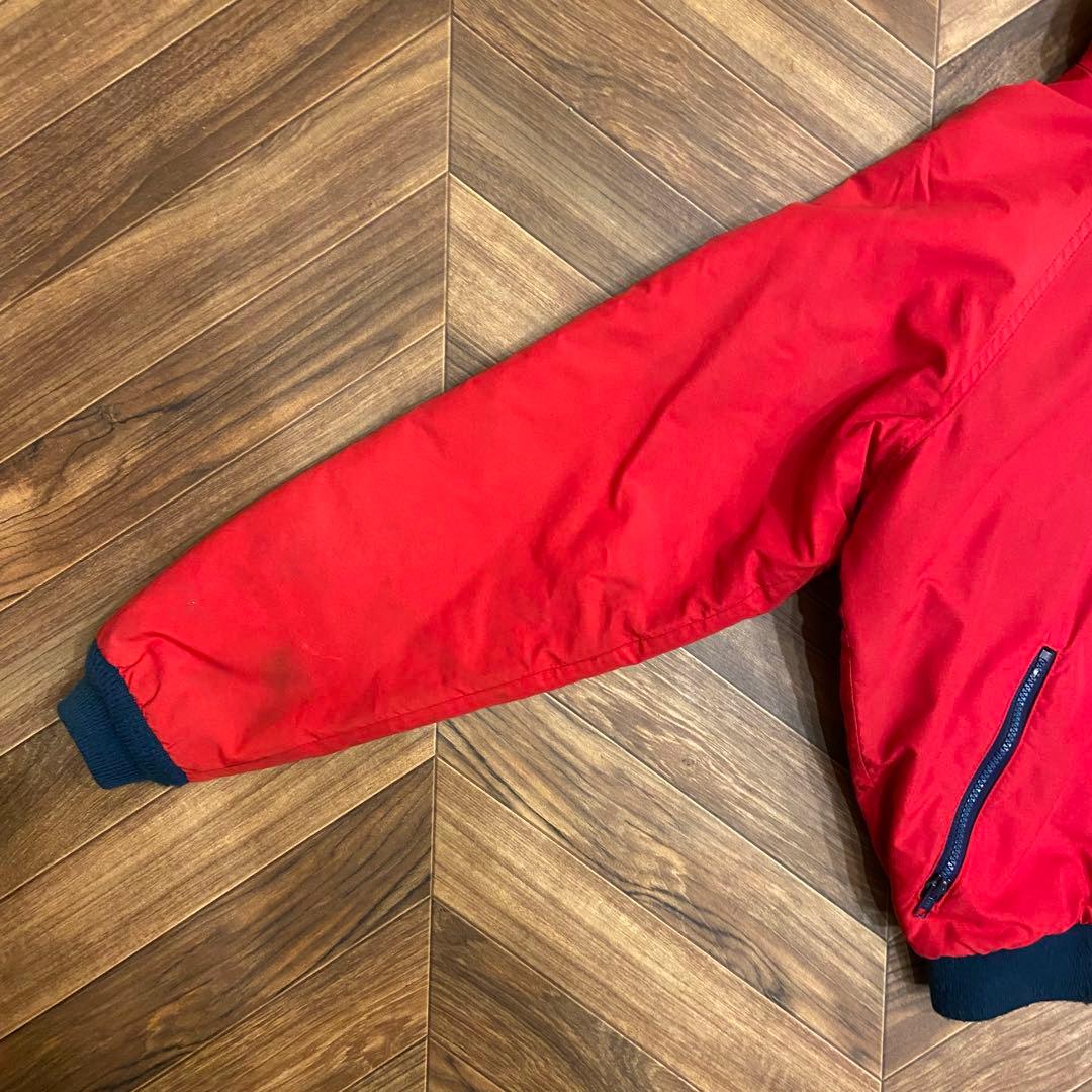 80s L.L.bean 赤 レッド M ウォームアップジャケット