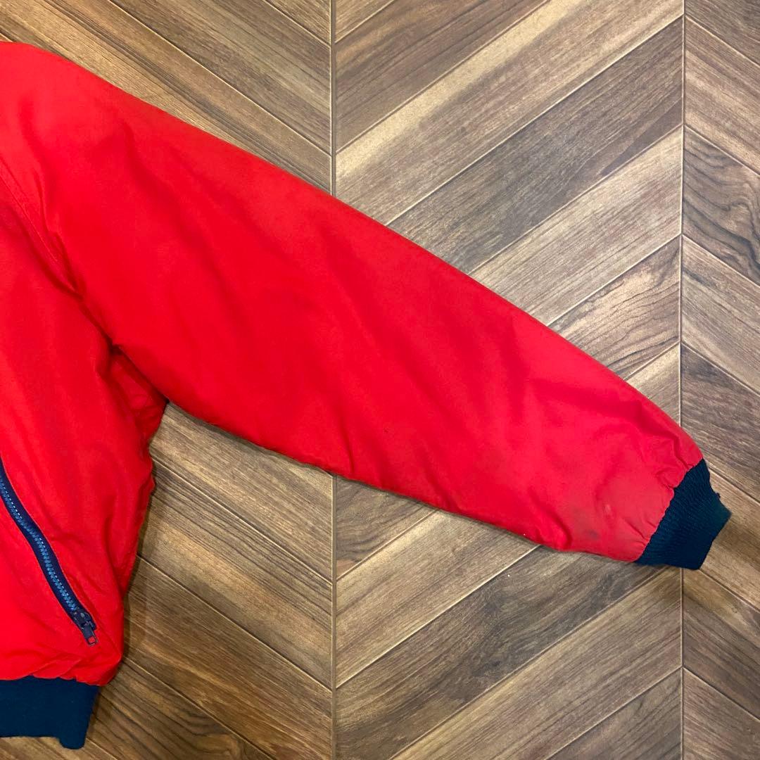 80s L.L.bean 赤 レッド M ウォームアップジャケット