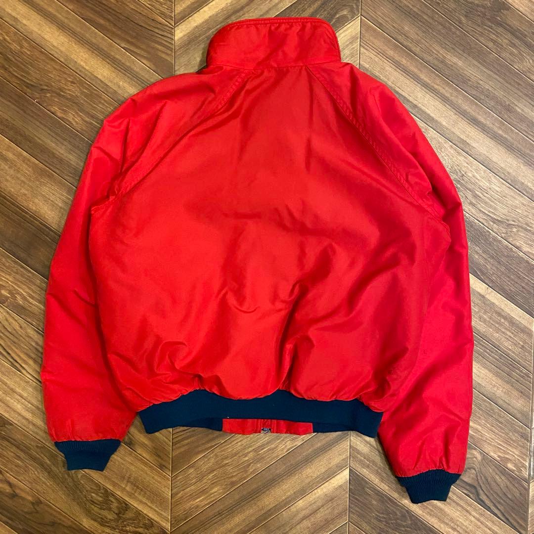 80s L.L.bean 赤 レッド M ウォームアップジャケット