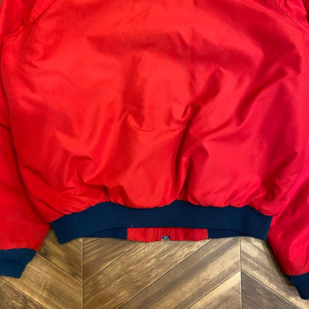 80s L.L.bean 赤 レッド M ウォームアップジャケット