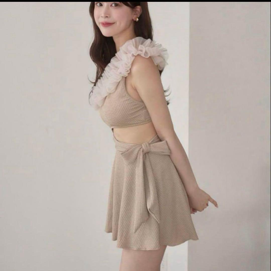 mellowneon チュールワンショルダー水着 ワンピース水着 - メルカリ