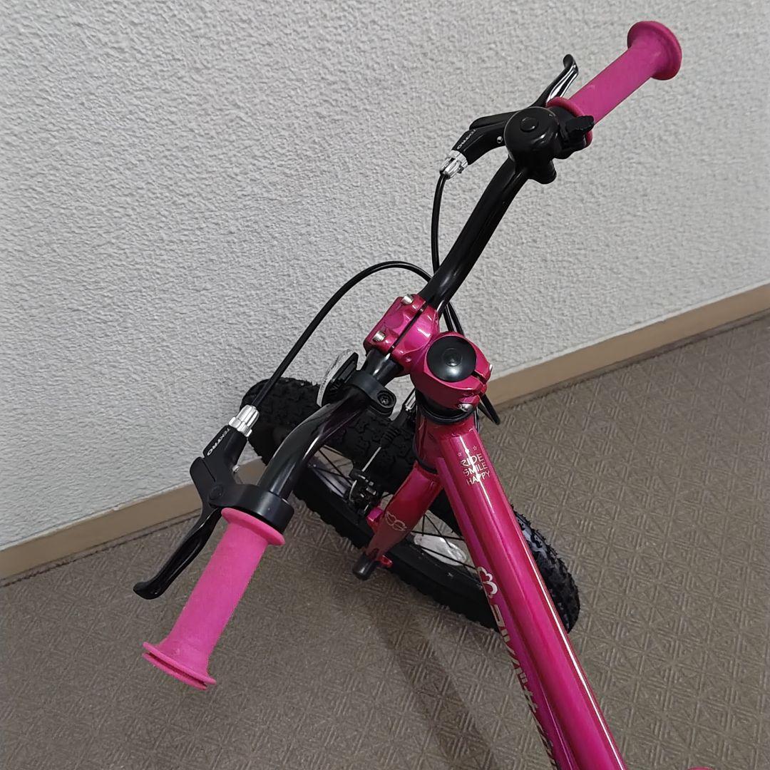 美品】ヨツバサイクル 16インチ クリスタルピンク - メルカリ