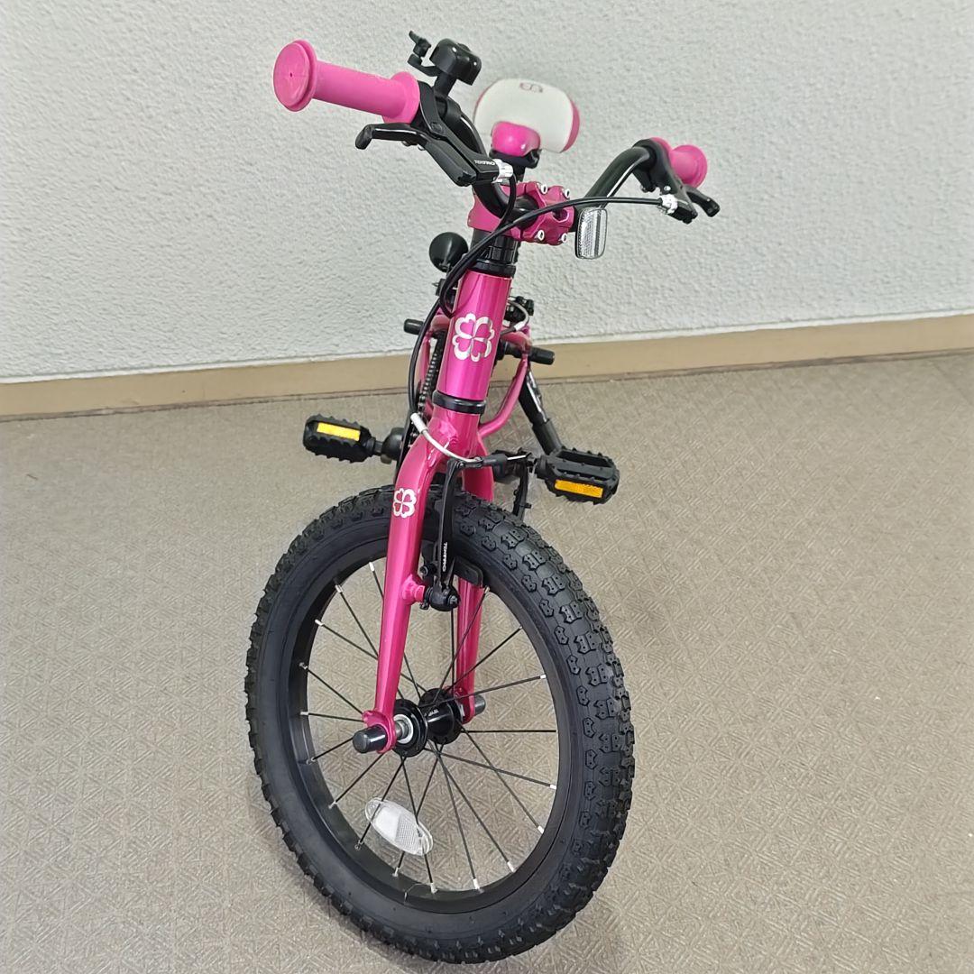 美品】ヨツバサイクル 16インチ クリスタルピンク - メルカリ