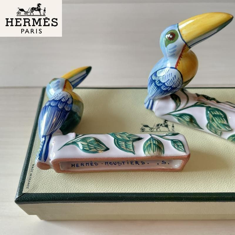 【福助さま専用】エルメス HERMES トゥカン カードホルダー 割れあり HERMES（エルメス） 未使用品 R.M.S トゥタンマン カードホルダー 長