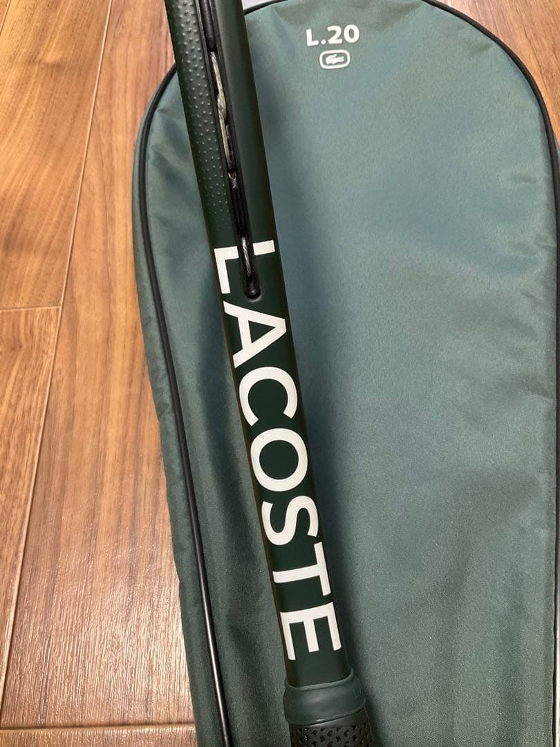 ラコステ LACOSTE L.20 ラケット 超美品 ナチュラル張上 ステンシル