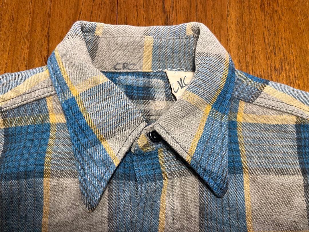 好配色 森タグ！FIVE BROTHER フランネルネルシャツ 60s〜70s