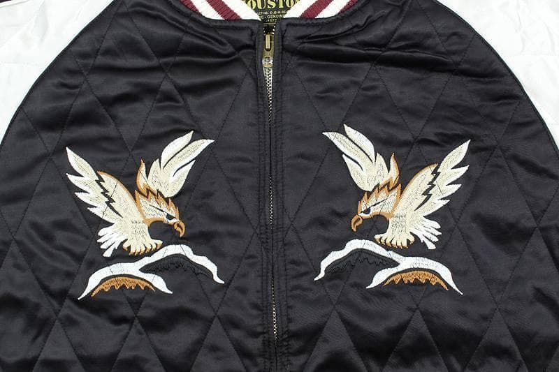 HOUSTON レーヨン スカジャン ALASKA HAWK柄 51216 L - メルカリ