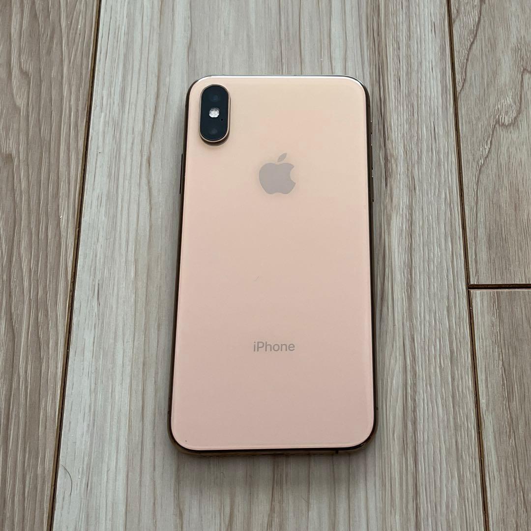 値下げ美品iPhoneXs 64gb GOLD ゴールドSIMフリーおまけ付き - メルカリ