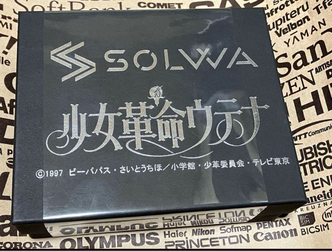 少女革命ウテナ　本革財布　黒薔薇ver 未使用