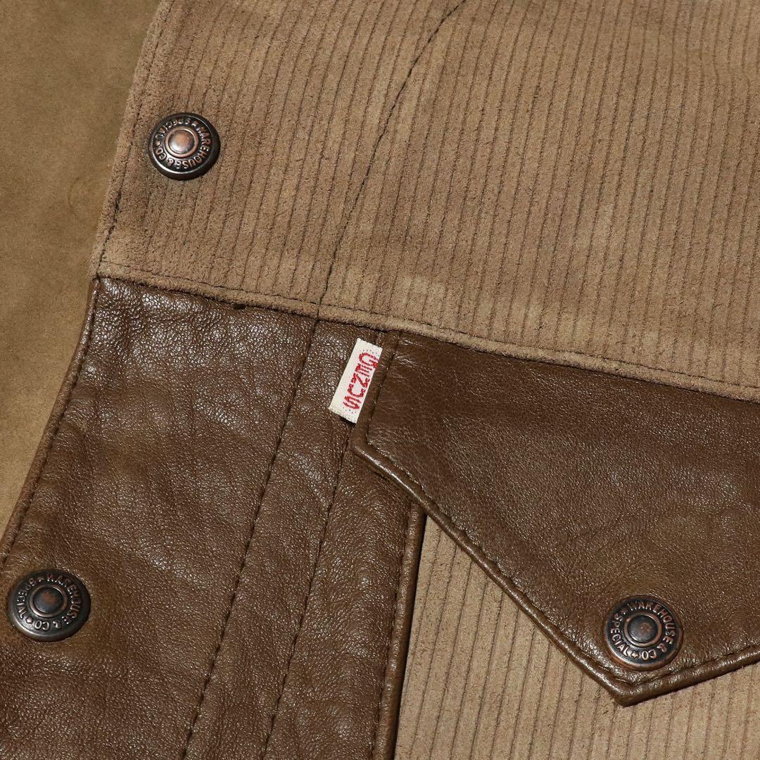 初期☆WAREHOUSE☆50s 3rd レザージャケット☆トラッカージャケット