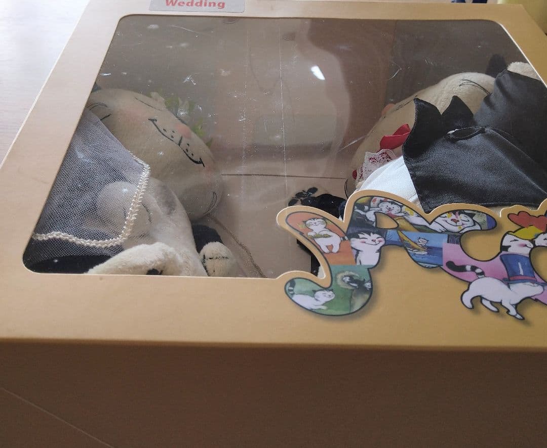 新品 猫のヤーコプ 結婚式 ウエディング ぬいぐるみ ペア セット　JC2510