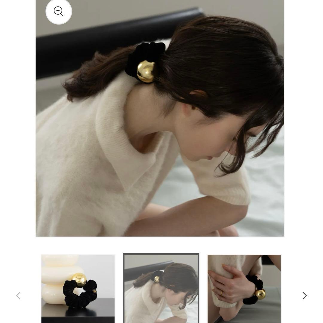 LOEM TOKYO ロエムトウキョウ ブラックmoon シュシュ - メルカリ