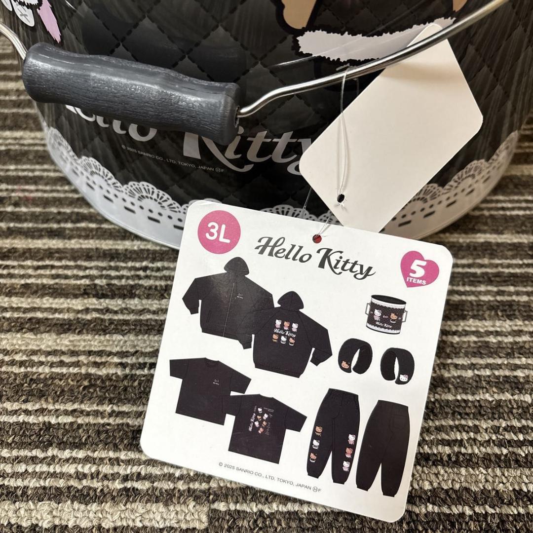 アベイル　ハッピーバッグ缶　5点セット　3Lサイズ　 ハローキティ 福袋