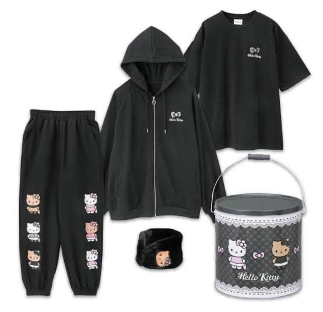 アベイル　ハッピーバッグ缶　5点セット　3Lサイズ　 ハローキティ 福袋