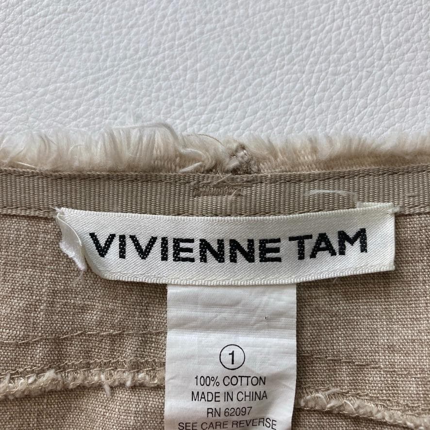 希少美品】VIVIENNE TAM 花柄刺繍 デニムスカート ベージュ 1 - メルカリ