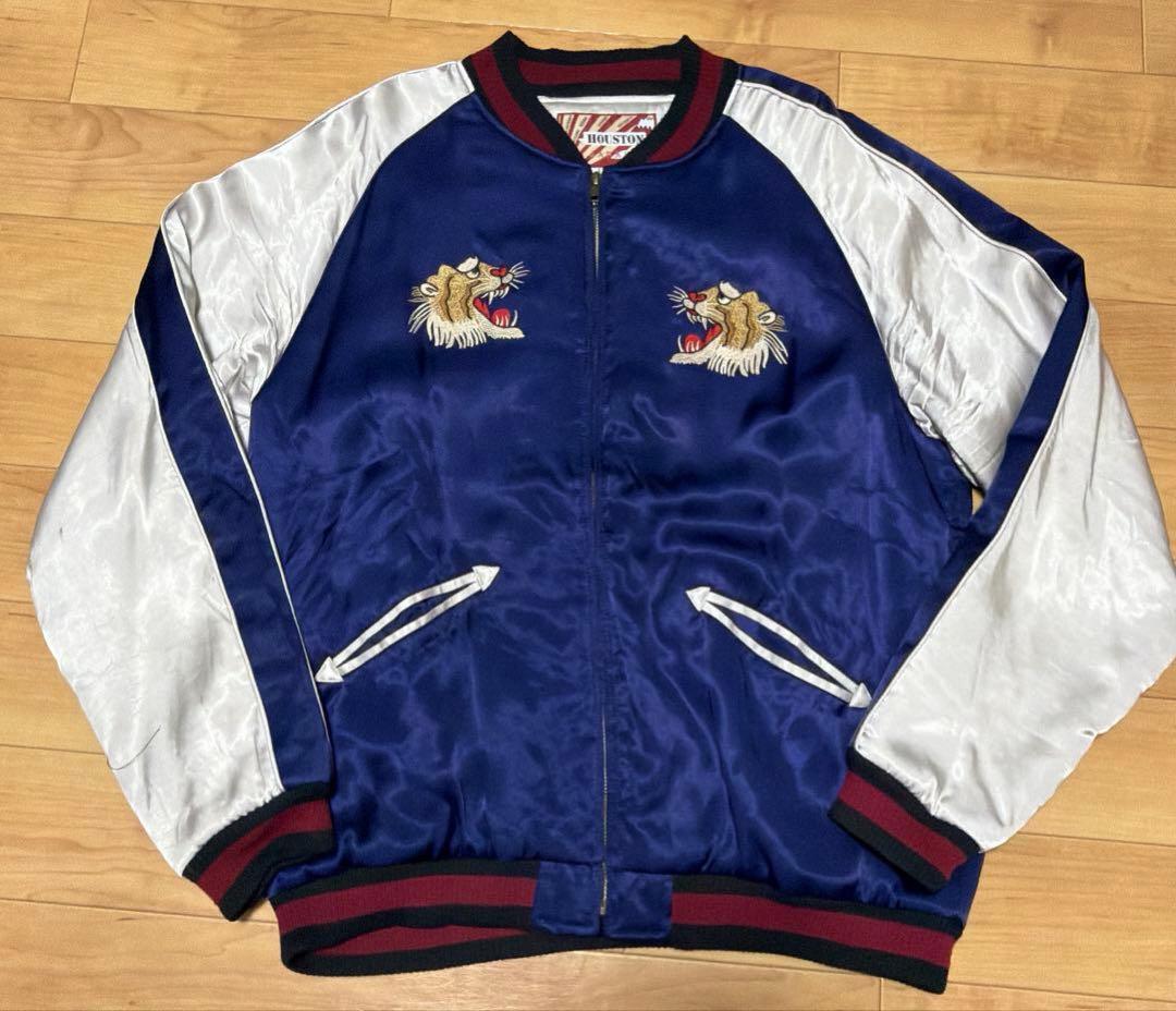 ヒューストン　スカジャン　顔虎　スーベニアジャケット 別珍スーベニアジャケット「タイガー」 HOUSTON 51388 ヒューストン