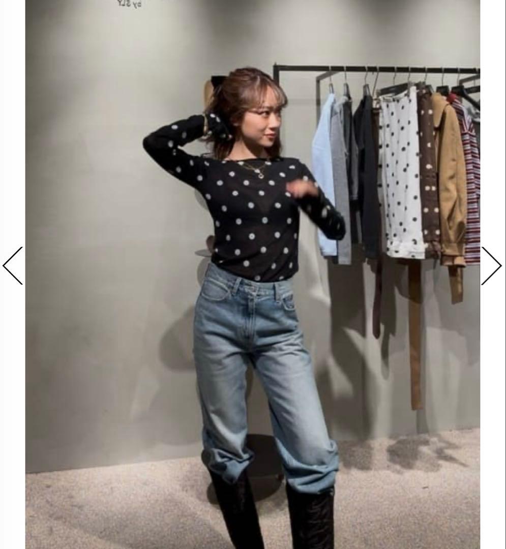 MICHIXSLY DOTS KNIT トップス ミチスライドットニットトップス - メルカリ