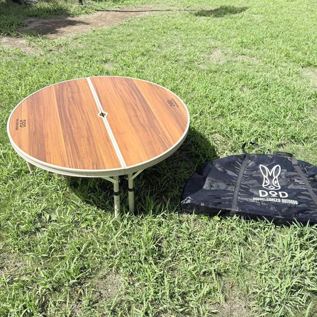 DOD ワンポール　アウトドア　テーブル　美品　折りたたみ Amazon | DOD(ディーオーディー) ワンポールテントテーブル ポールを