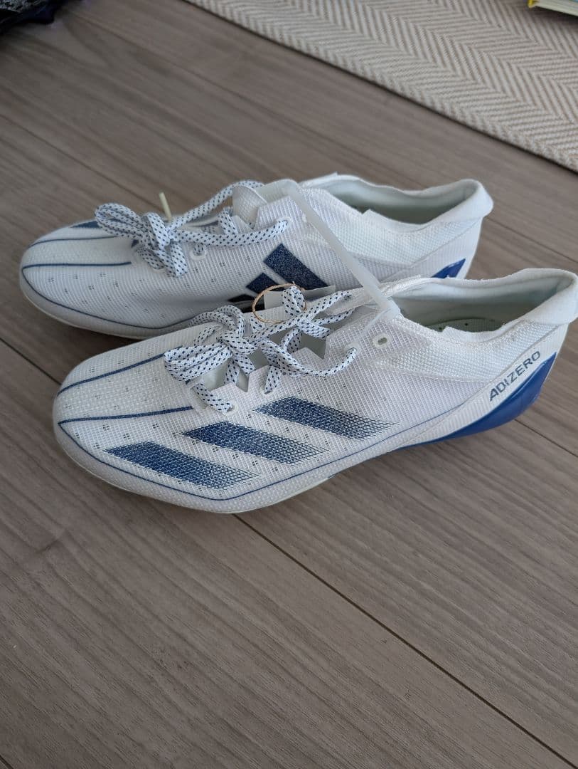 専用！Adizero adidas アメフト スパイク ホワイト ブルー Adidas Adizero Electric Football Cleats Snake Attack Blue IH8569