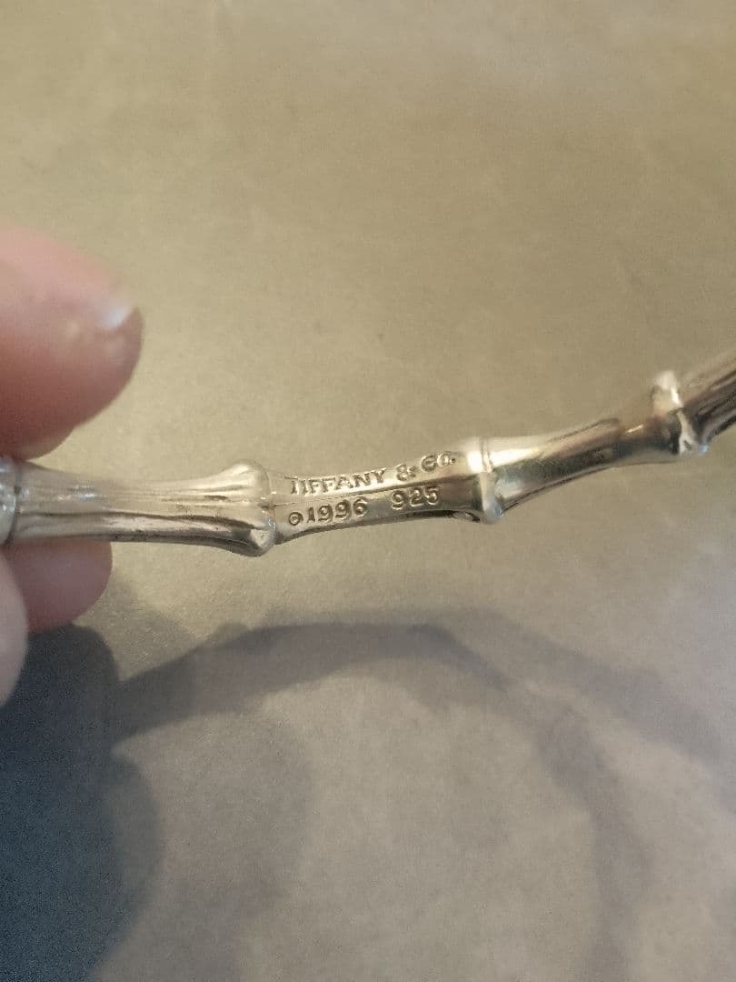 ティファニー シルバー バンブー ブレスレット 41.9g 925