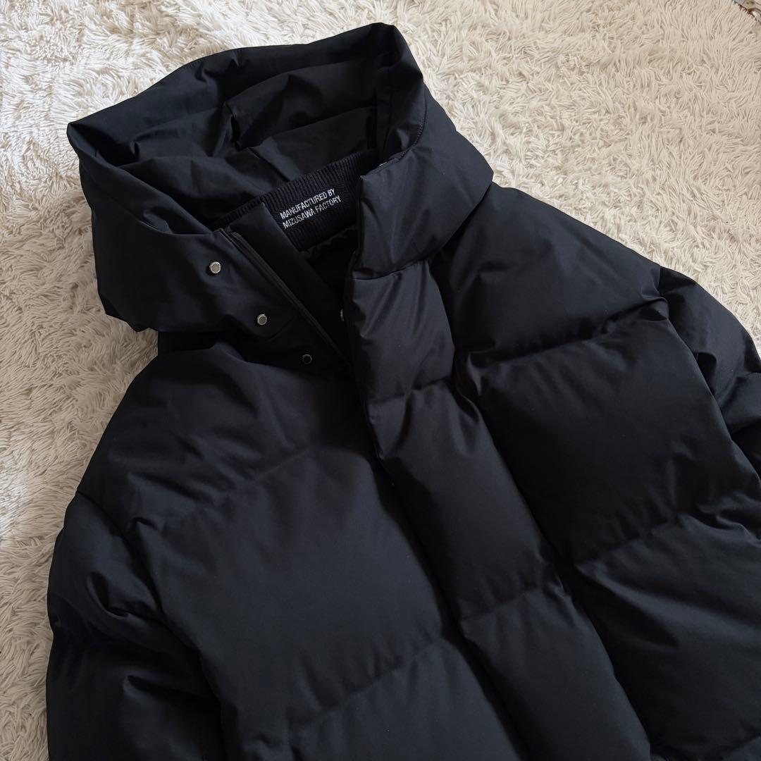 美品 デサント 水沢ダウン Bshop別注 ミドルダウンジャケット ブラック