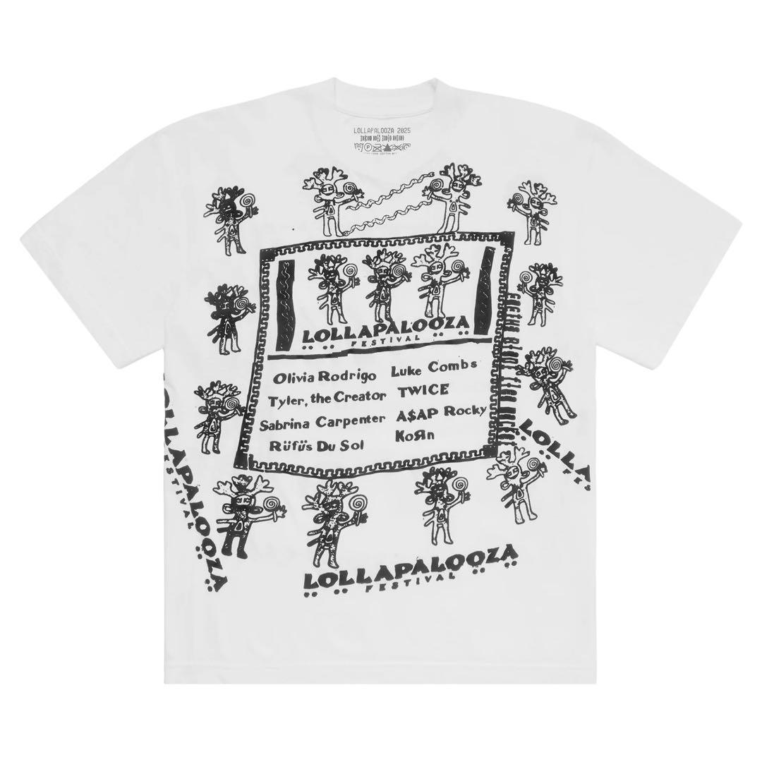Lollapalooza × CPFM White Lineup Tee M