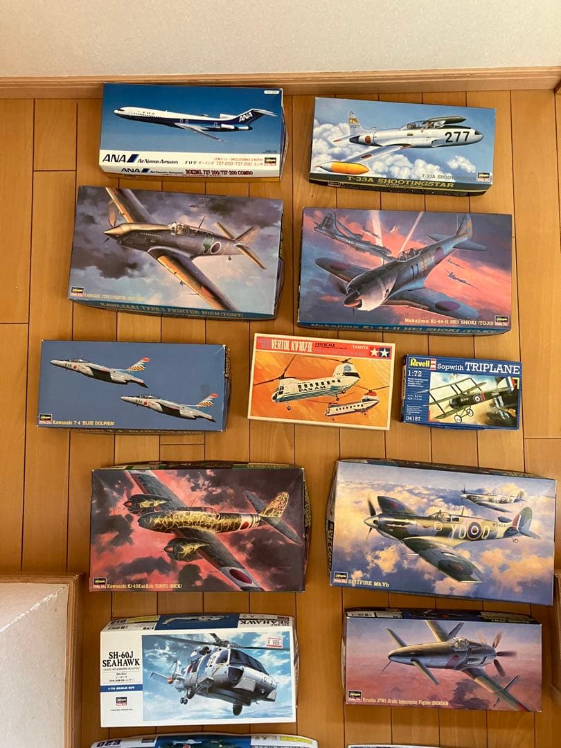 航空機プラモデルセット多数