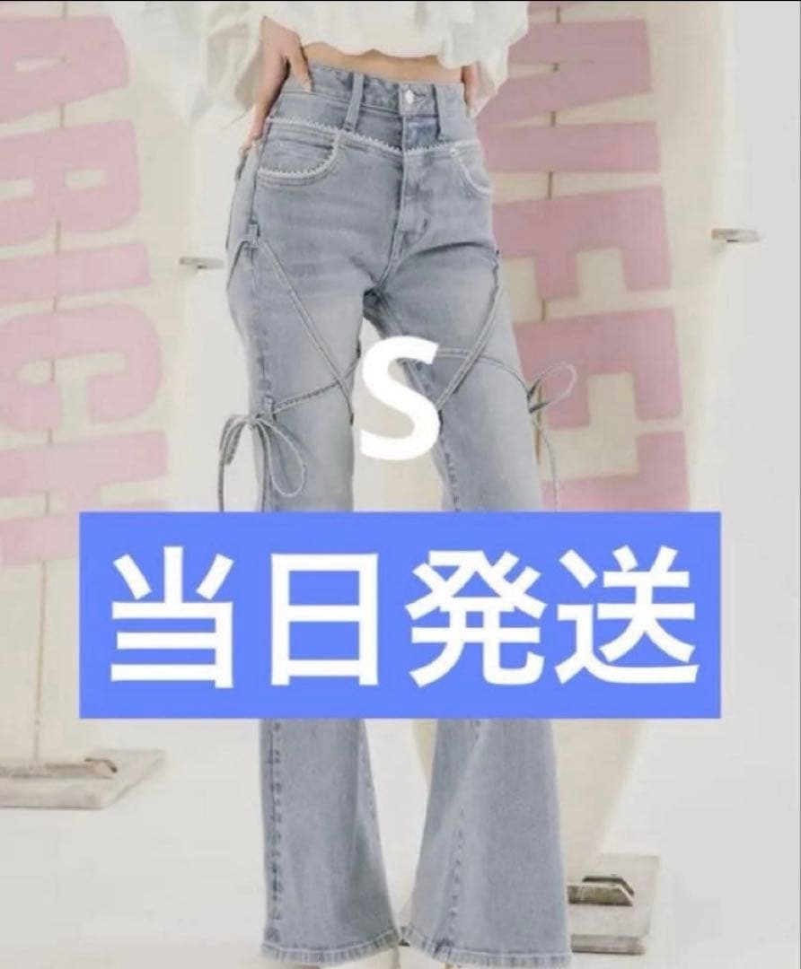 Darich ダーリッチ ピコレースハイウエストフレアデニム S - メルカリ