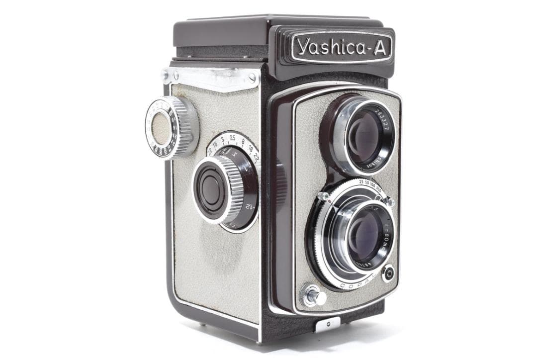 ヤシカフレックス二眼レフカメラA2型 Yashica-A Brown ブラウン 茶
