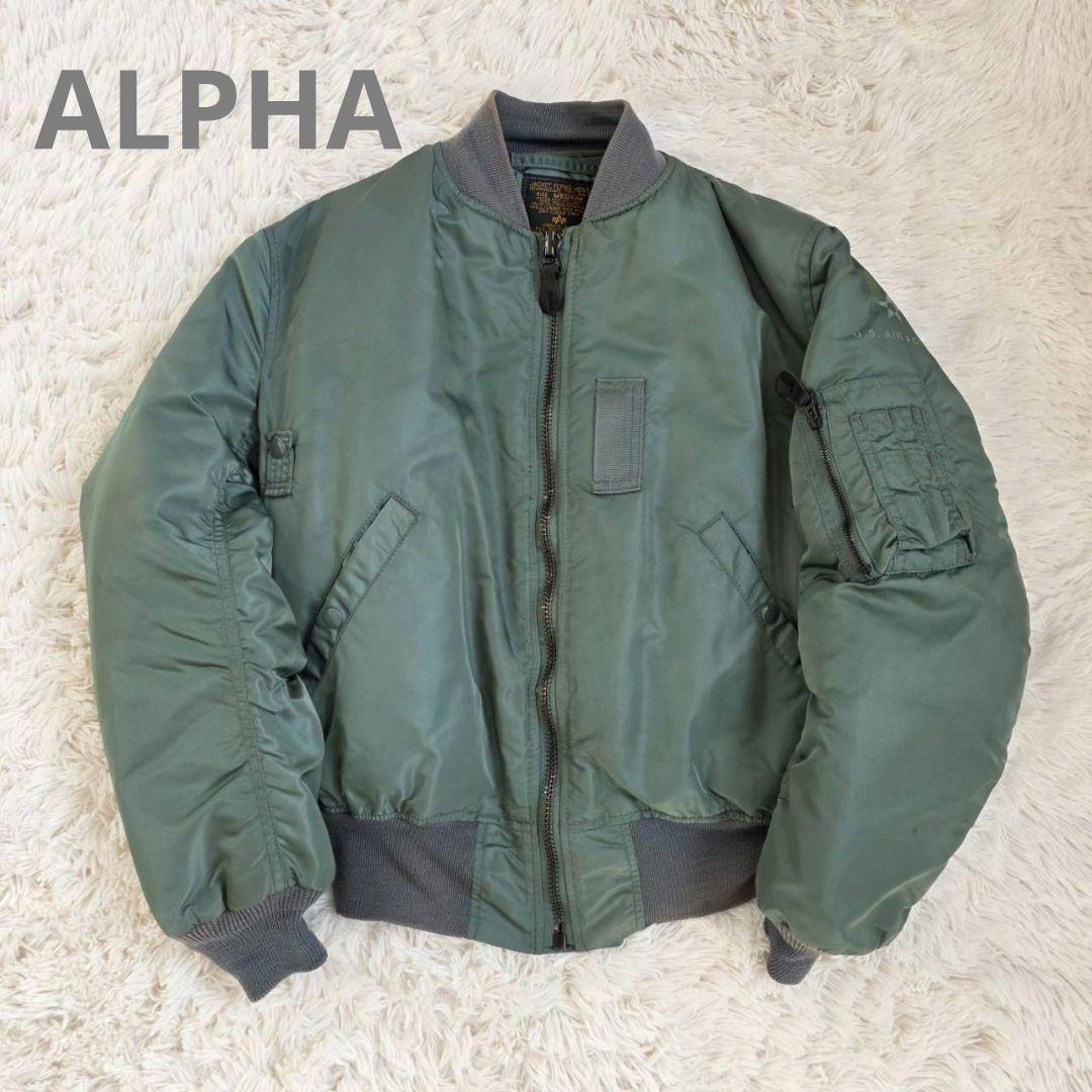 希 ALPHA USA製 50s復刻盤 MA-1 フライト IDEAL 90s - メルカリ