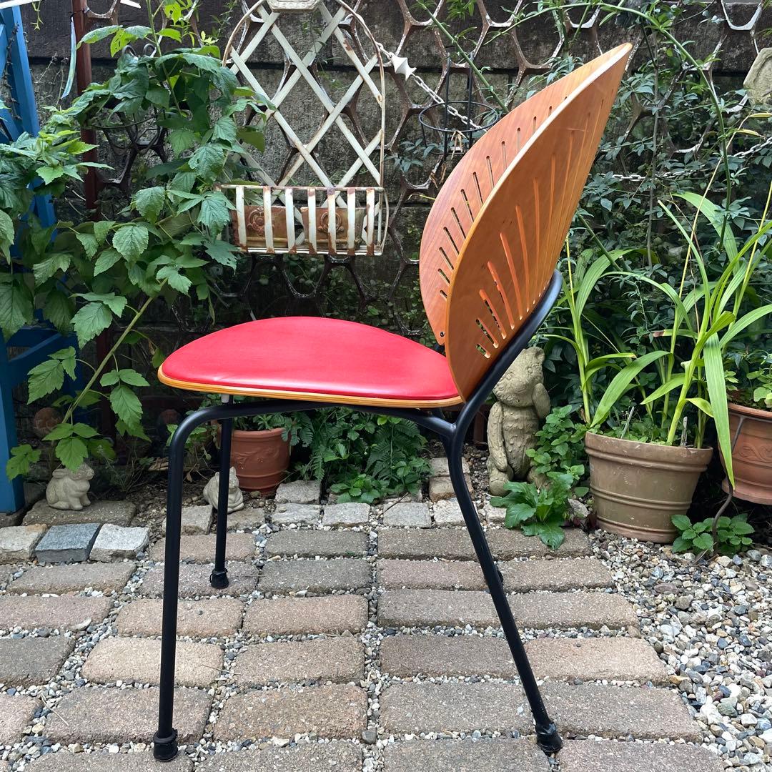 デンマーク フレデリシア 椅子 ナナディツエル 赤 ウェグナー 北欧