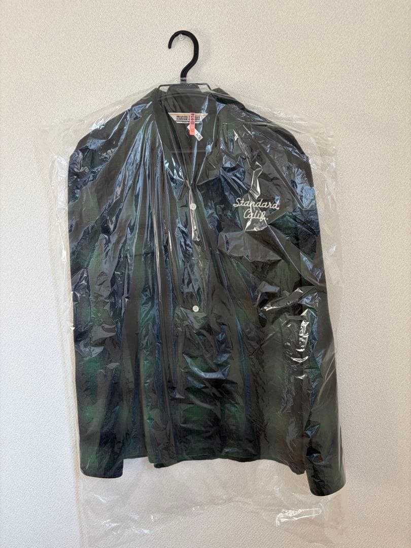 スタンダードカリフォルニア オンブレチェックシャツ グリーン M