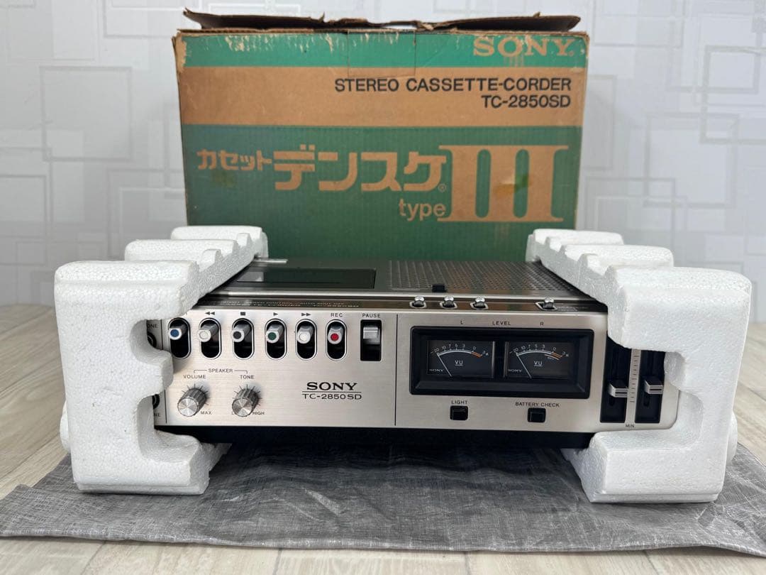 動作品】伝説名機SONY ソニー カセットデンスケ TC-2850SD - メルカリ