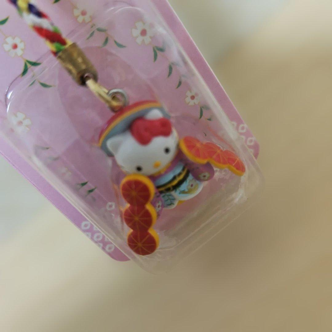 ご当地キティ】ハローキティ 歌舞伎コレクション 「花笠」 根付け