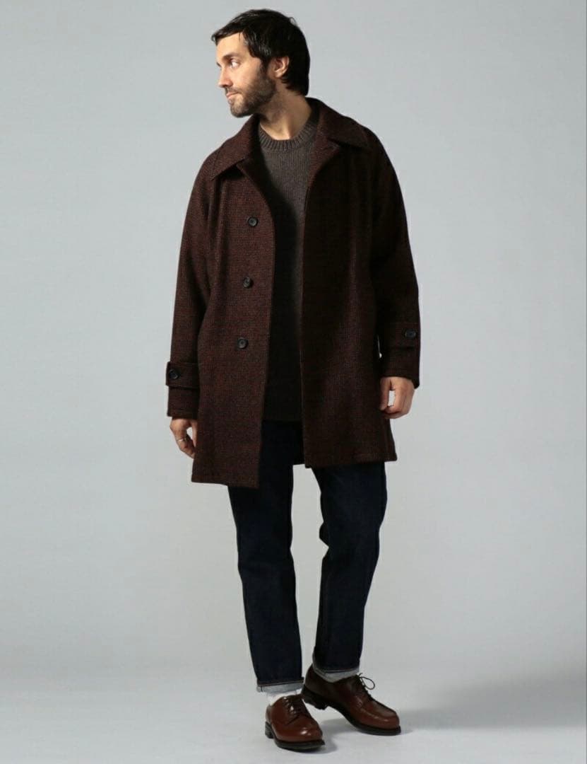 希少✨ 美品 トゥモローランド ベルテッドステンカラーコート ツイード