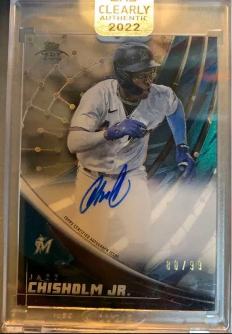 topps clearly authentic2022 ジャズチザムjr topps clearly authentic2022 ジャズチザムjr Jazz Chisholm Jr. 2022