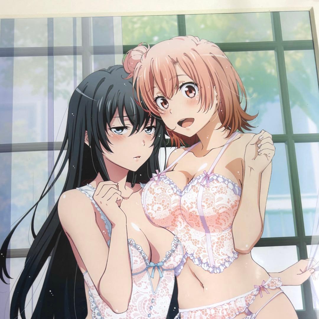 俺ガイル 雪ノ下雪乃 由比ヶ浜結衣 ランジェリー キャラファイングラフ 複製原画