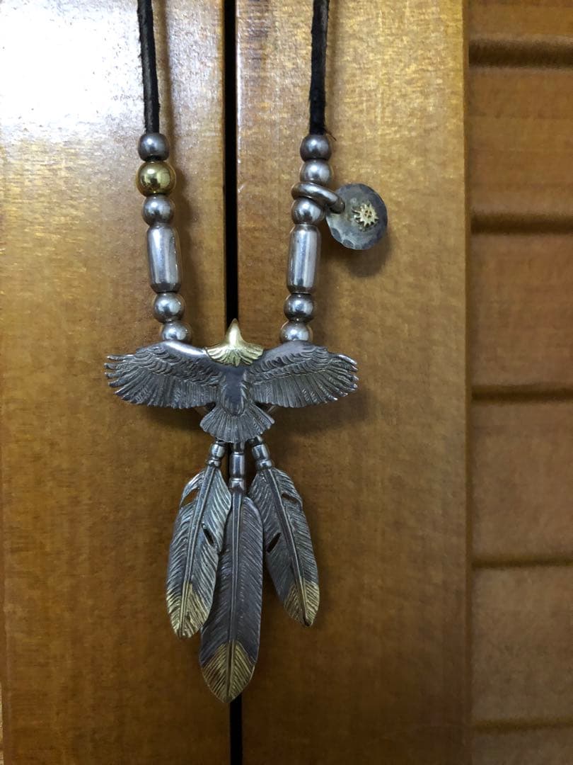 Redman レッドマン ネックレス 極小ヤングイーグル 先金フェザー