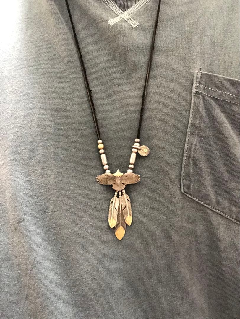 Redman レッドマン ネックレス 極小ヤングイーグル 先金フェザー