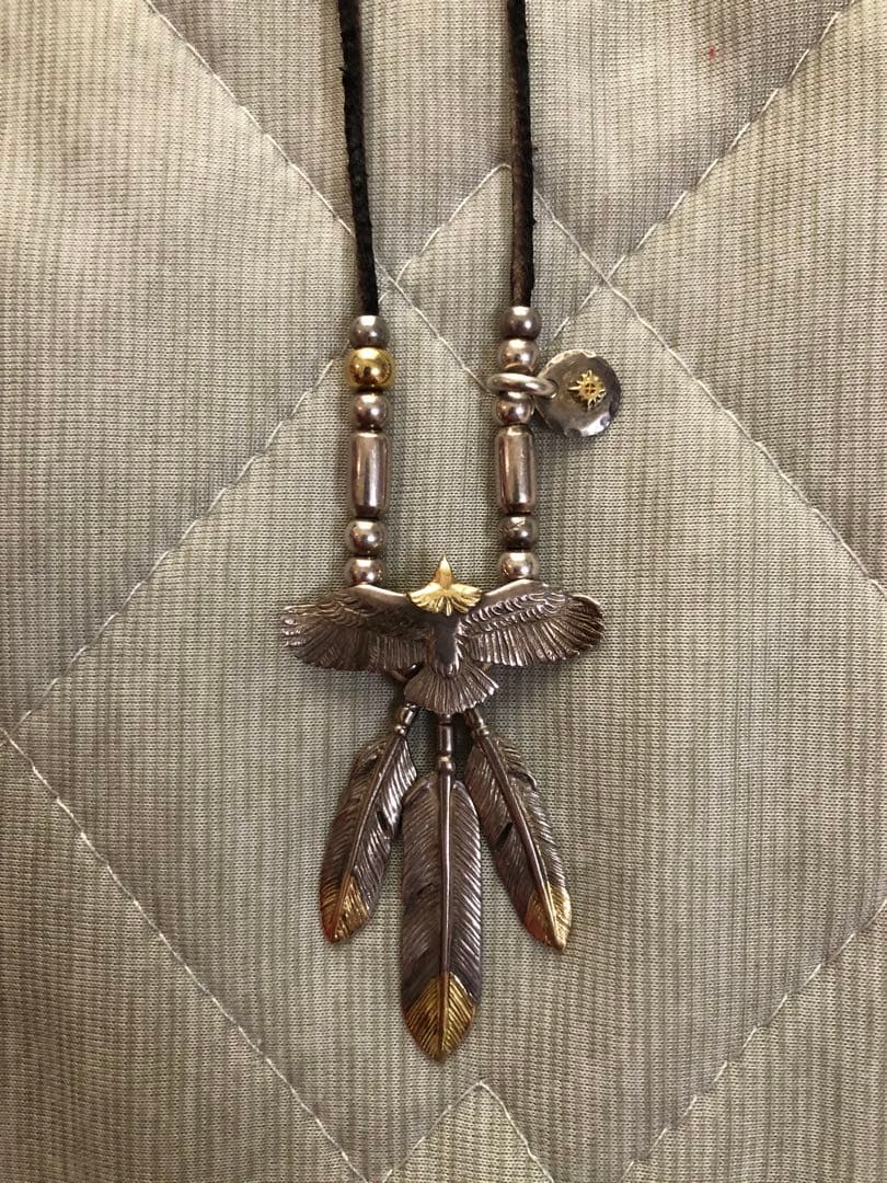 Redman レッドマン ネックレス 極小ヤングイーグル 先金フェザー