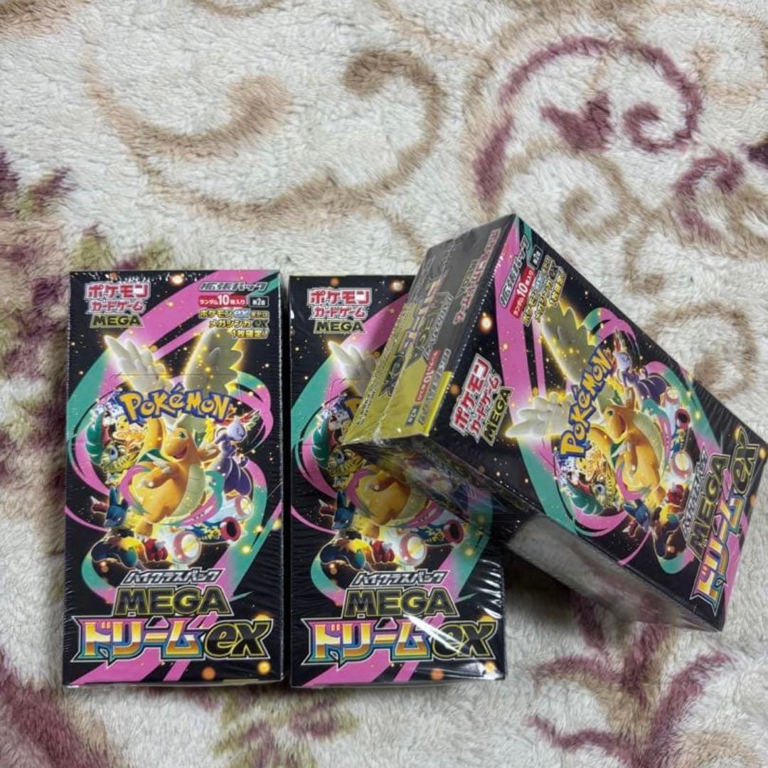 ポケモンカードゲーム メガドリームex 3BOX シュリンク付き - メルカリ