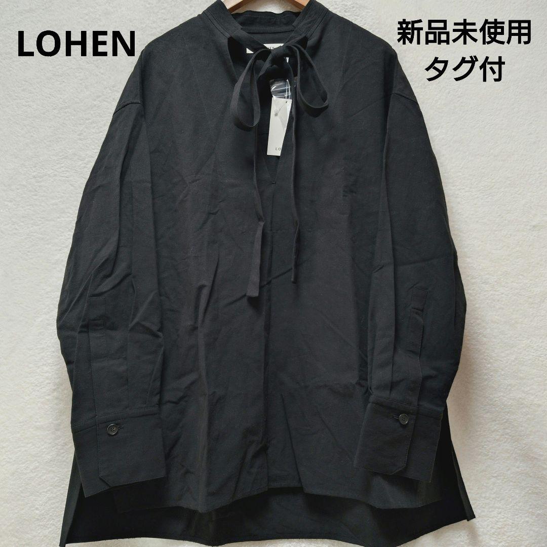 新品未使用】LOHEN ローヘン ボウタイブラウス綿 麻 タグ付 - メルカリ