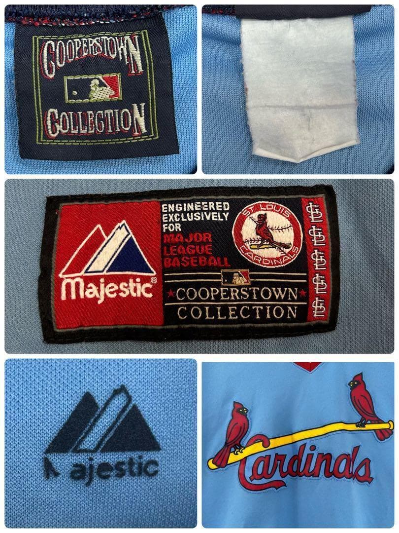 MLBカージナルス ゲームシャツ ベースボールシャツ ユニフォーム S44