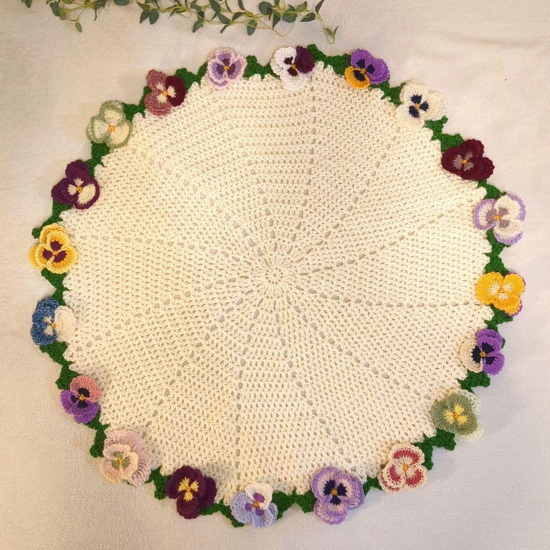 か*ん様 ブーケブランケット 花束ブランケット パンジー リボン - メルカリ